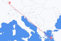 Fly fra Ikaria til Saarbrücken