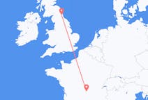 Flights from Clermont-Ferrand, France to Newcastle upon Tyne, England
