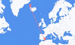 Flights from the city of Oran, Algeria to the city of Ísafjörður, Iceland