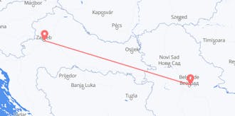 Flights from Croatia to Serbia