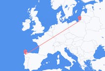 Fly fra Kaliningrad til Santiago de Compostela