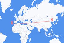 Flyg från Shenyang, Kina till Funchal, Portugal