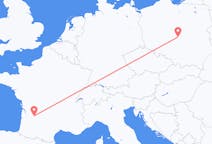 Flüge von Łódź, Polen nach Bergerac, Frankreich