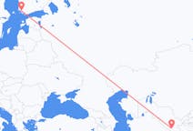 Fly fra Qarshi til Turku