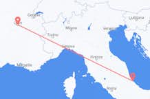 Flyreiser fra Pescara, Italia, til Lyon, Italia