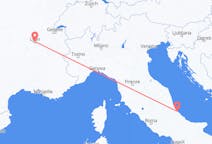 Flyreiser fra Pescara, Italia, til Lyon, Italia