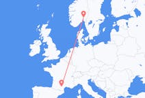 Flights from Oslo, Norway to Castres, France