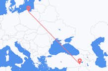 Flights from Siirt to Gdańsk
