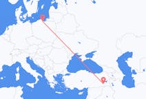 Flyrejser fra Siirt, Tyrkiet til Gdańsk, Polen