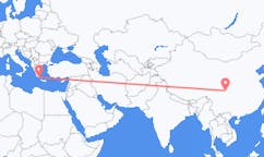 Flyrejser fra Mianyang, Kina til Kythera, Grækenland