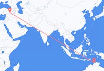 Flyrejser fra Darwin, Australien til Diyarbakir, Tyrkiet