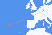 Fly fra Horta, Azores til Frankfurt