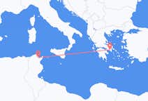 Flyg från Tunis till Aten