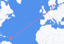 Flights from Saint Lucia to Växjö