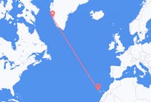 Flights from Nuuk to La Palma
