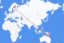 Flyg från Townsville, Australien till Kuopio, Finland