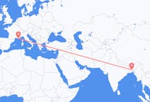 出发地 孟加拉国出发地 达卡市目的地 法国土伦的航班