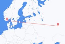 Flights from Nizhnekamsk, Russia to Kristiansand, Norway