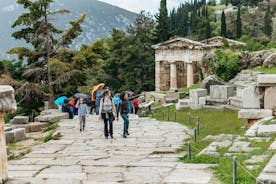 De Atenas: viagem de ônibus de dia inteiro para Delphi e Arachova