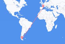 Flyreiser fra Punta Arenas, Chile til Barcelona, Spania