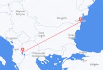 Vluchten van Constanta, Roemenië naar Ohrid, Noord-Macedonië