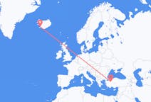 Flyg från Eskişehir till Reykjavík