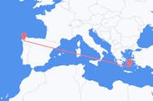 Flyrejser fra Santiago de Compostela til Santorini