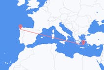 Flights from Santiago de Compostela, Spain to Santorini, Greece