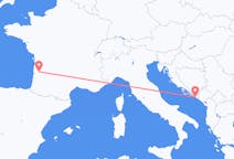Flights from Bordeaux in France to Dubrovnik in Croatia