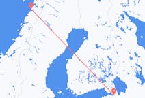 러시아발 상트페테르부르크, 노르웨이행 보되 항공편