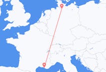 Flug frá Hamborg, Þýskalandi til Marseille, Frakklandi