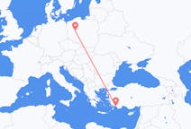 Vluchten uit Poznań, Polen naar Dalaman, Turkije
