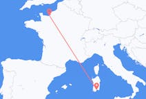 Flyreiser fra Deauville, til Cagliari