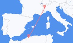 Vluchten van Chlef, Algerije naar Turijn, Italië