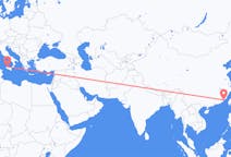 Flyreiser fra Xiamen, til Palermo
