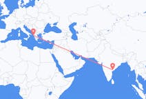 Flights from Vijayawada, India to Corfu, Greece