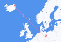 Flyg från Egilsstaðir till Dresden