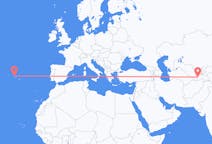 Flyrejser fra Dusjanbe, Tadsjikistan til Graciosa, Portugal