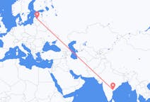 Flights from Vijayawada, India to Riga, Latvia