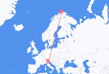 Flights from Lakselv, Norway to Florence, Italy