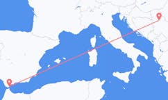 Flyg från Gibraltar, Gibraltar till Belgrad, Serbien