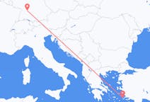 出发地 希腊出发地 卡林诺斯岛目的地 德国斯图加特的航班