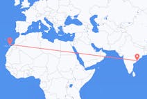出发地 印度出发地 维沙卡帕特南目的地 西班牙兰萨罗特岛的航班