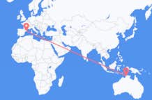 Flyrejser fra Darwin, Australien til Barcelona, Australien