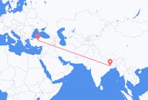 Flyreiser fra Durgapur, India til Ankara, Tyrkia