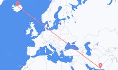 航班从巴基斯坦土尔巴特市到阿克雷里市，冰岛塞尔