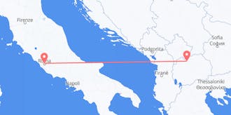 Flyreiser fra Republic of North Macedonia til Italia