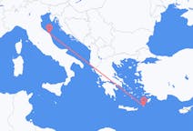 Vluchten van Karpathos naar Ancona