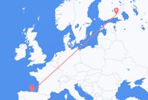 Flyg från Santander, Spanien till Villmanstrand, Finland