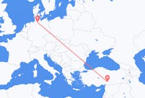 Fly fra Kahramanmaraş til Hamburg